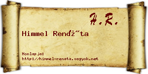 Himmel Renáta névjegykártya